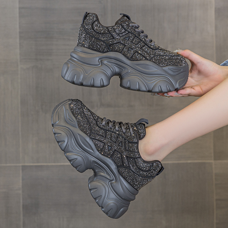 Running Shoes Women - Женские кроссовки на шнуровке с высоким