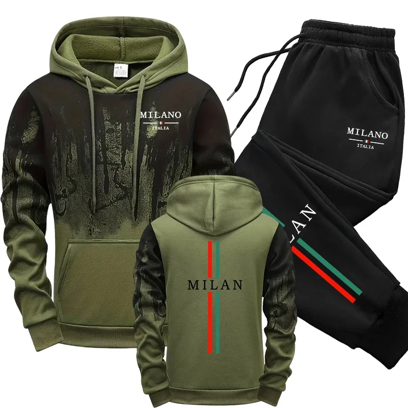 Joggers Pants - Осенне-зимний спортивный костюм, модный итальянский стиль,