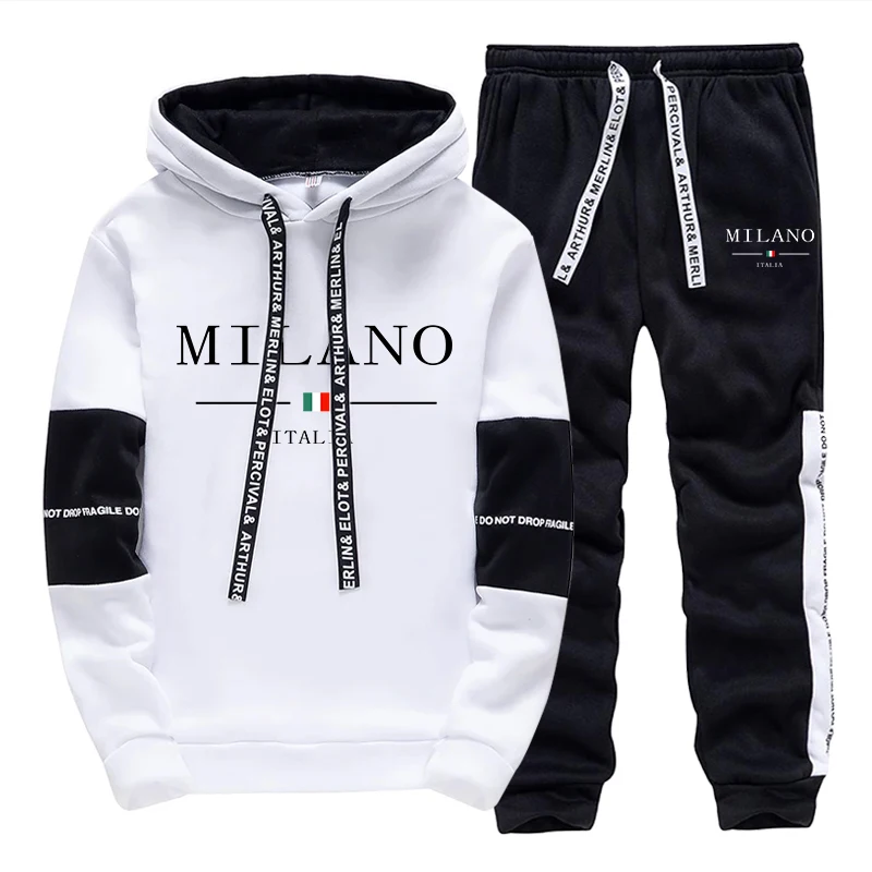 Joggers Pants - Мужской комплект: худи и брюки. Модный
