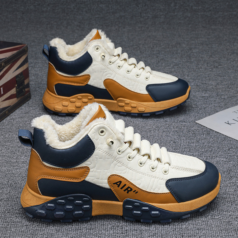 Running Shoes Men - Мужские теплые хлопковые кроссовки на платформе,