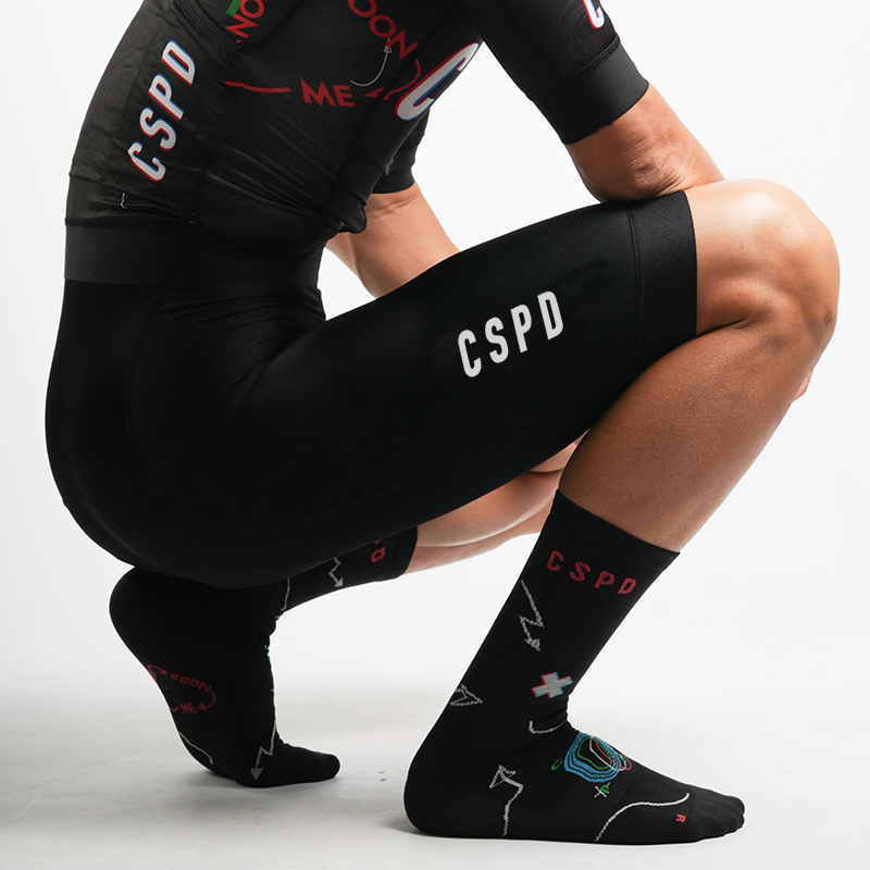 Race Bib - Мужские велосипедные шорты CSPD с гелевой