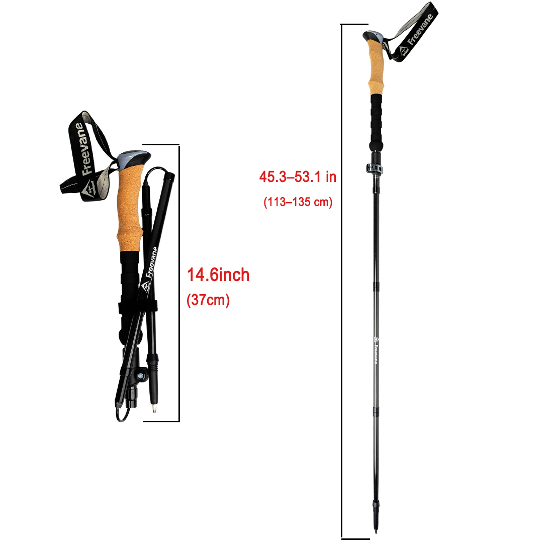 Ультралегкие карбоновые трекки – обзор и цена Trekking Pole Carbon
