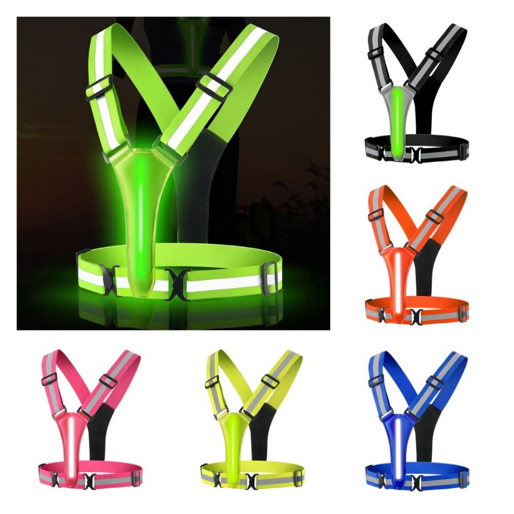 Светоотражающий жилет с LED-по – обзор и цена Running Visibility Gear