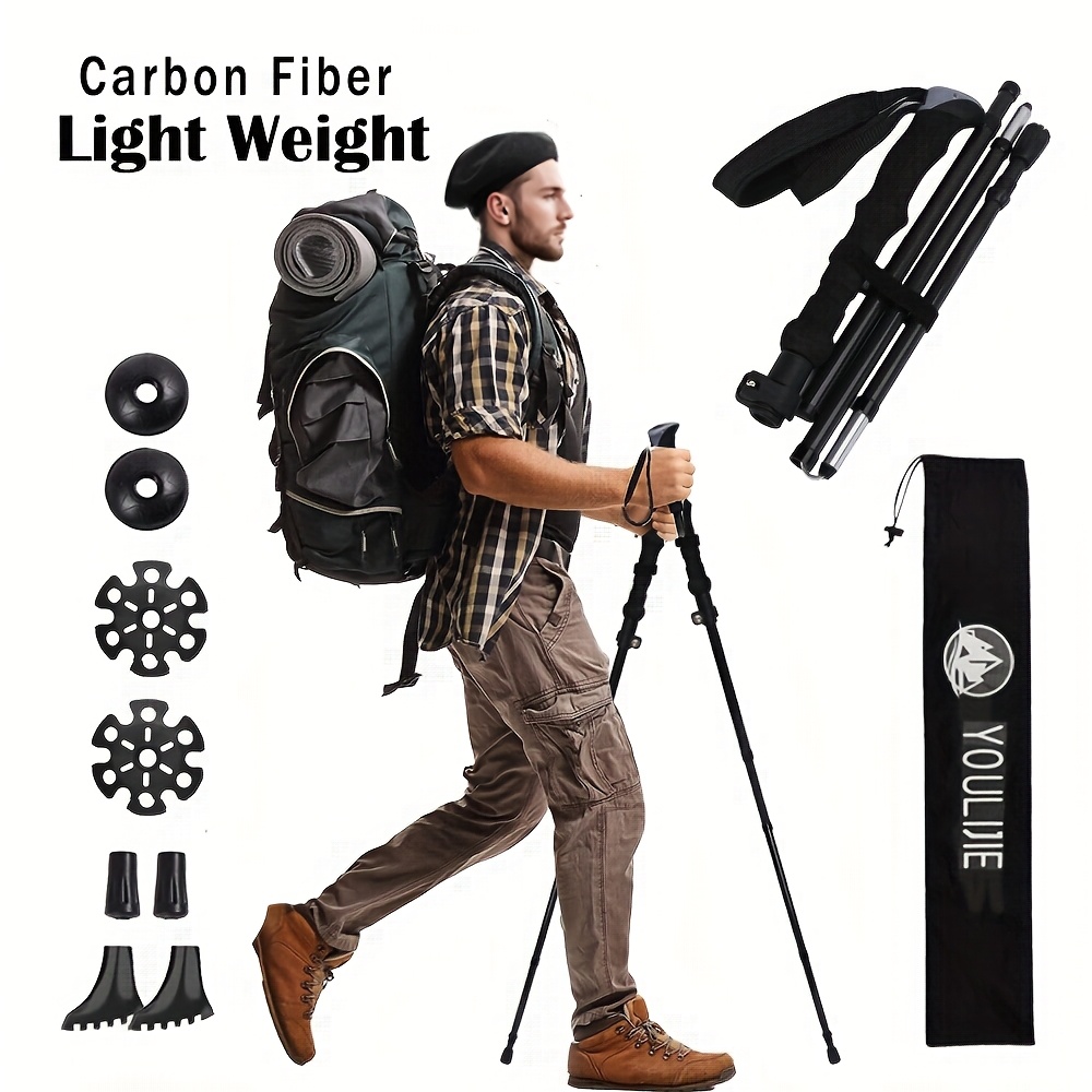 Комплект из 2 легких складных  – обзор и цена Trekking Pole Carbon